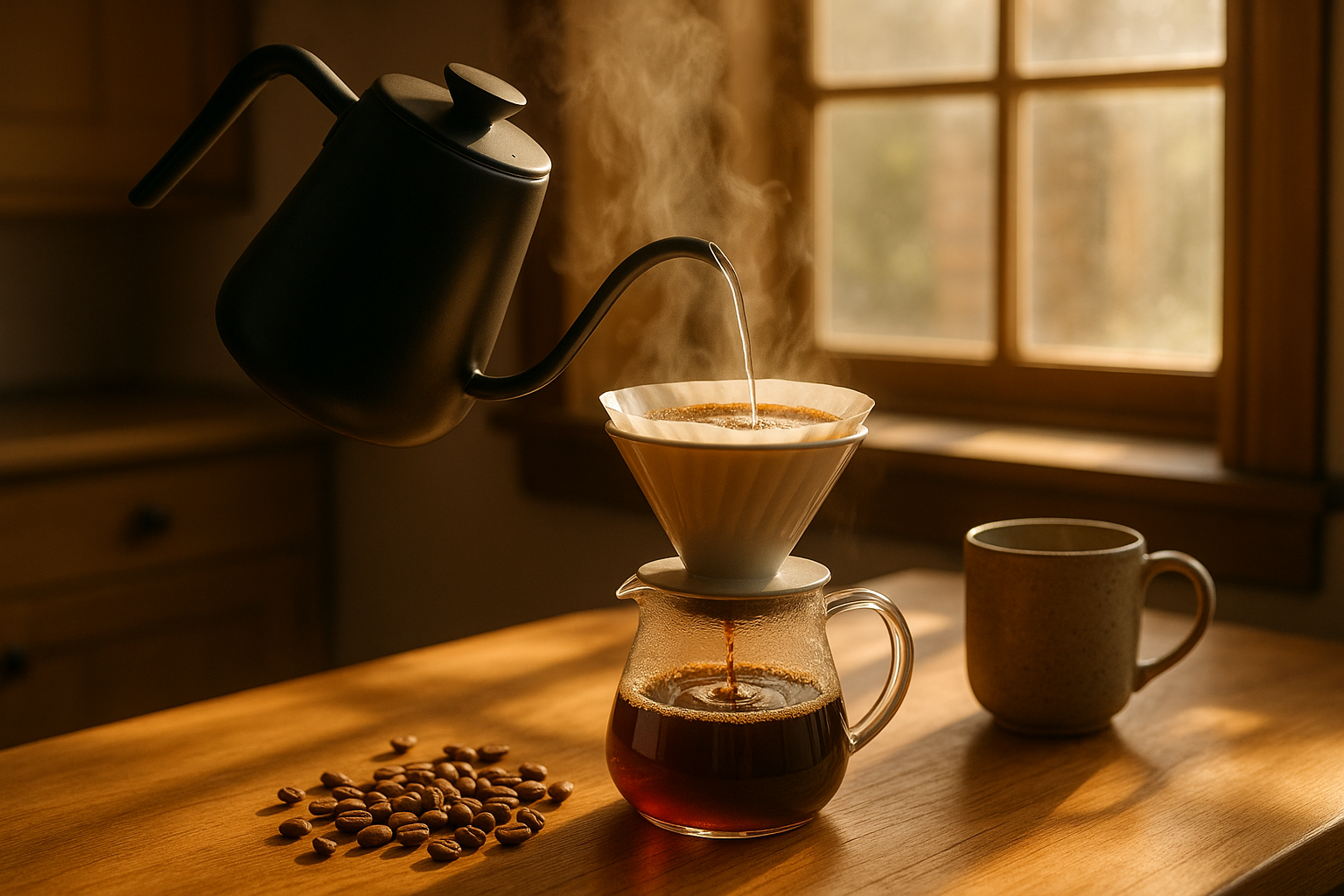 Home brewed coffee