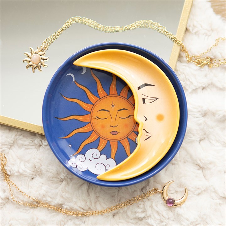 Celestial Sun & Moon Trinket Dish Set