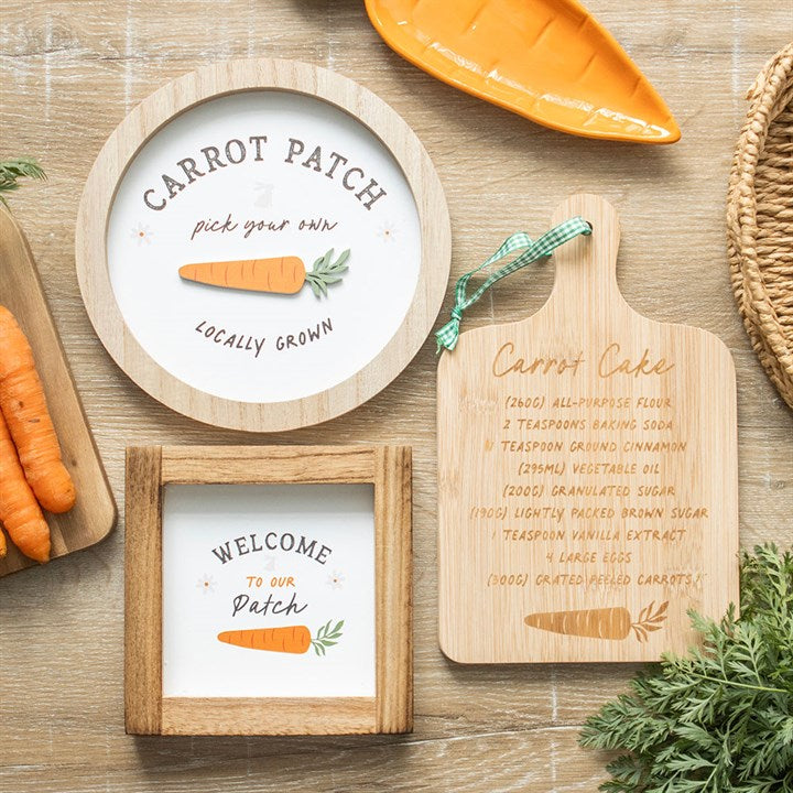 Carrot Cake Recipe Bamboo Serving Board 