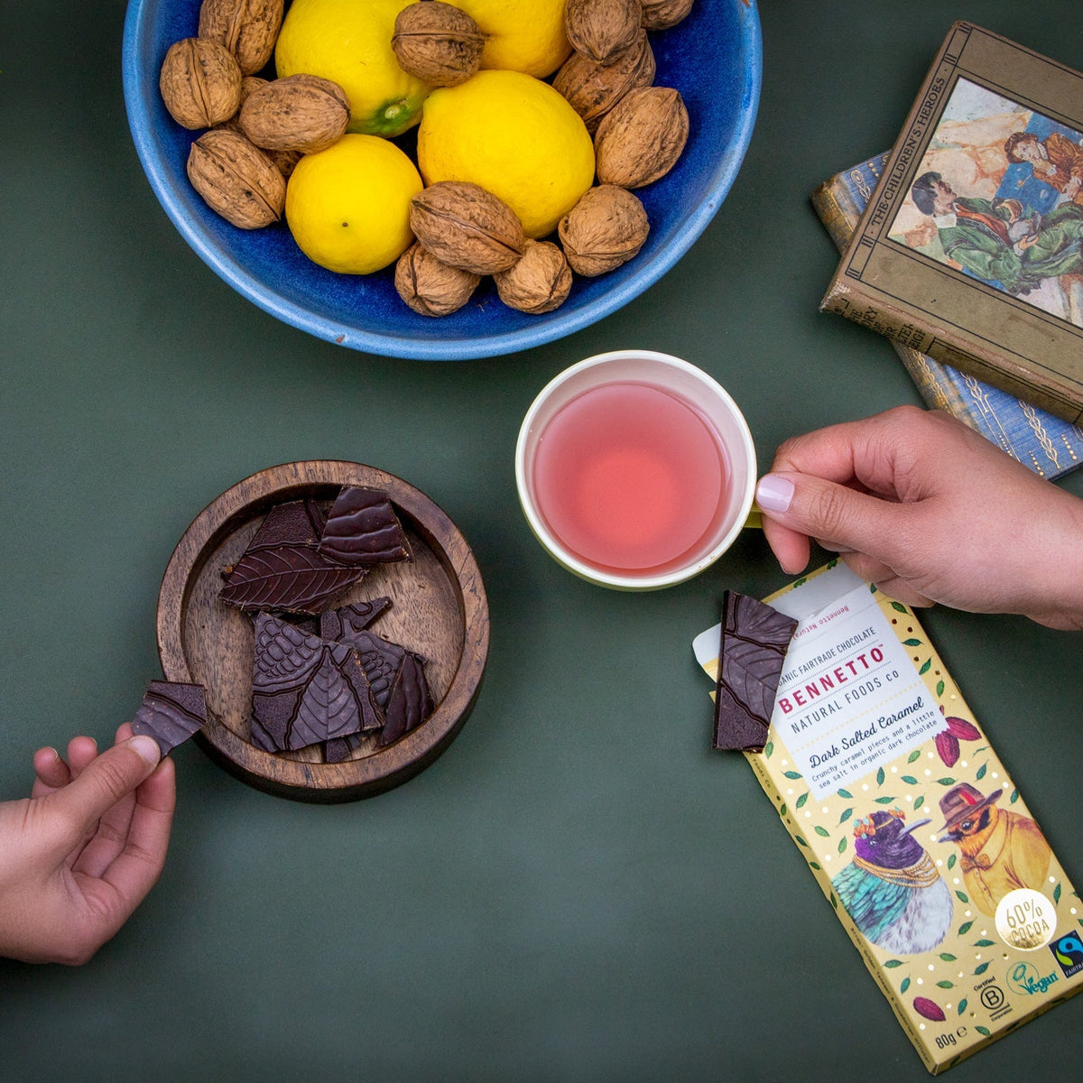 Dark Salted Caramel Organic Chocolate Bar