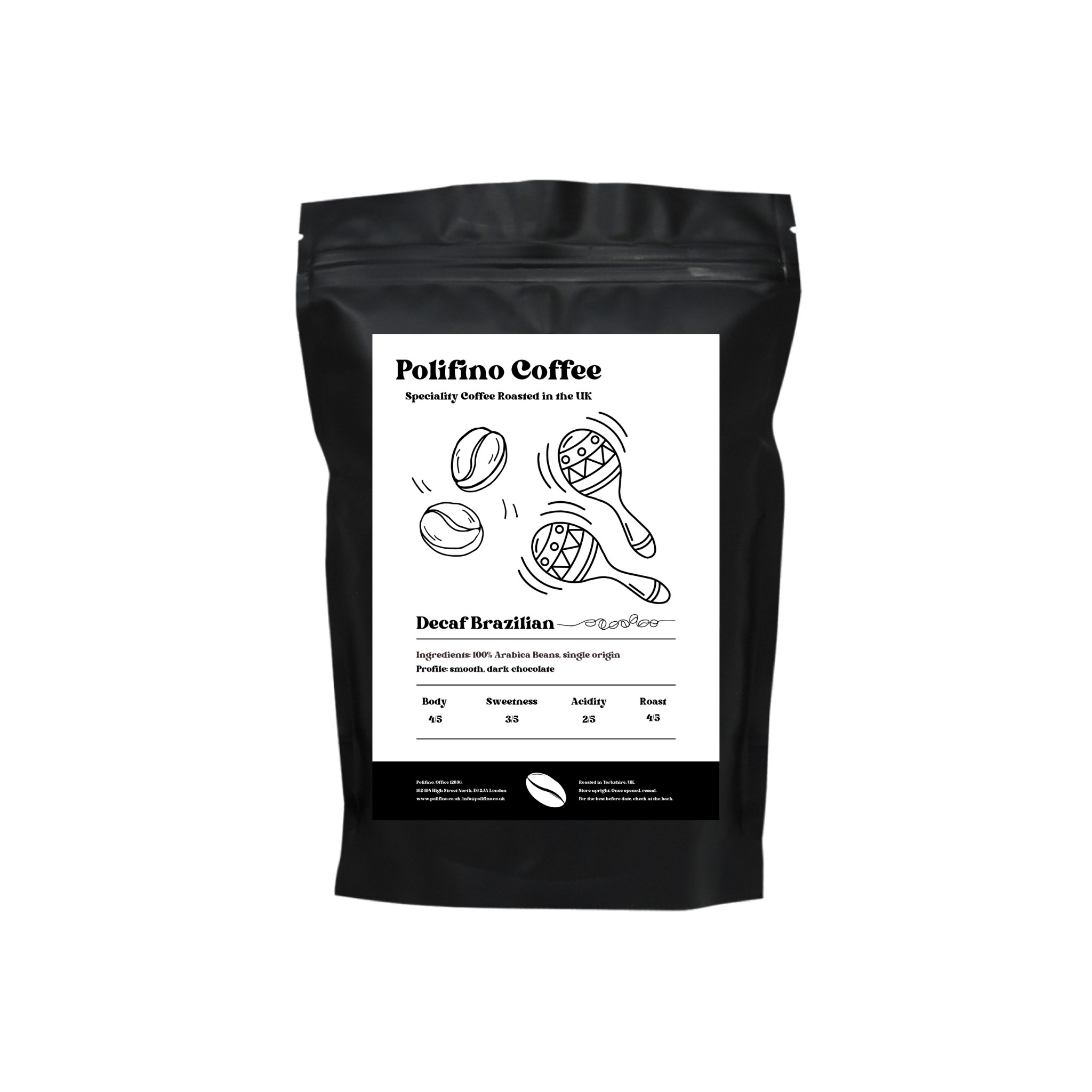 Decaf Brazilian Colombian Speciality Coffee Ground/Beans