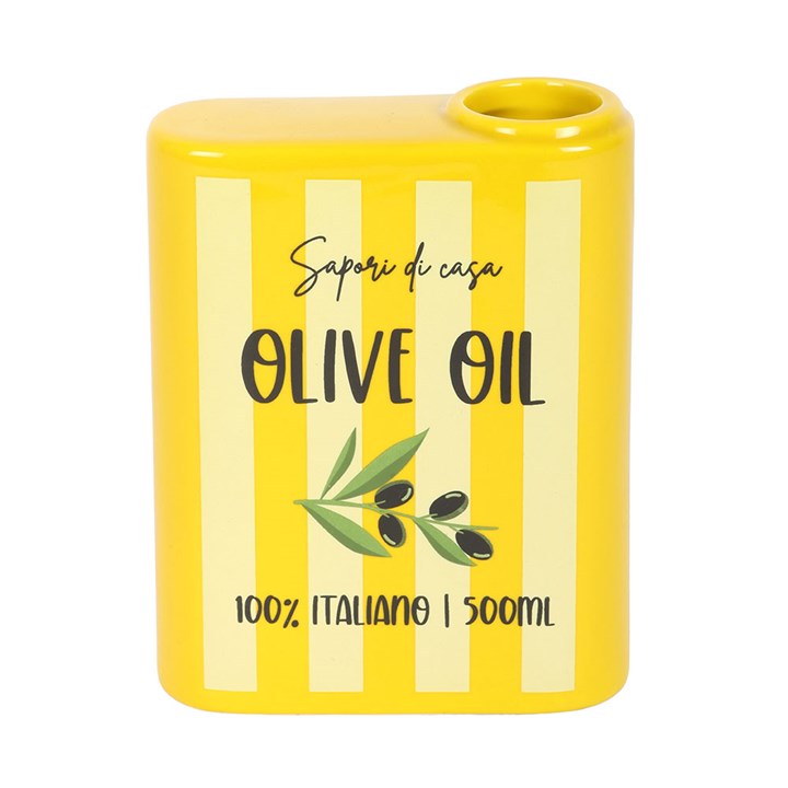 Olive Oil Bottle Flower Vase – Rustic Mediterranean Home Decor