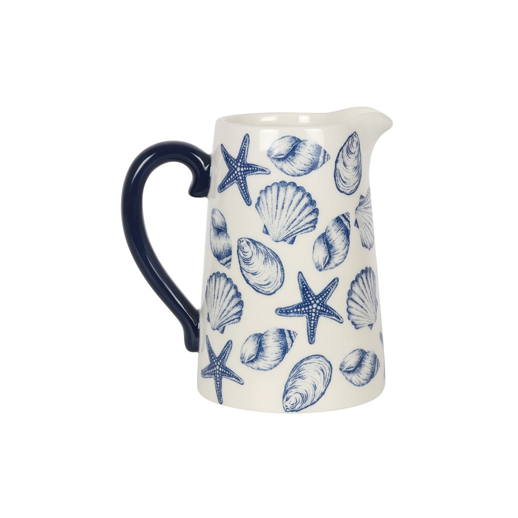 Seashell Ceramic Flower Jug