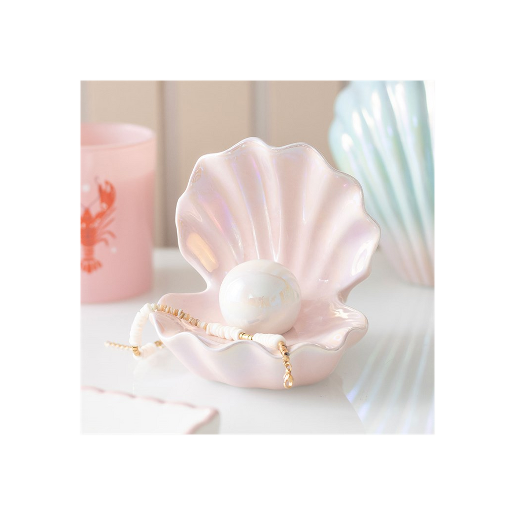 Clam Shell Trinket Dish | Coastal Jewelry & Ring Holder