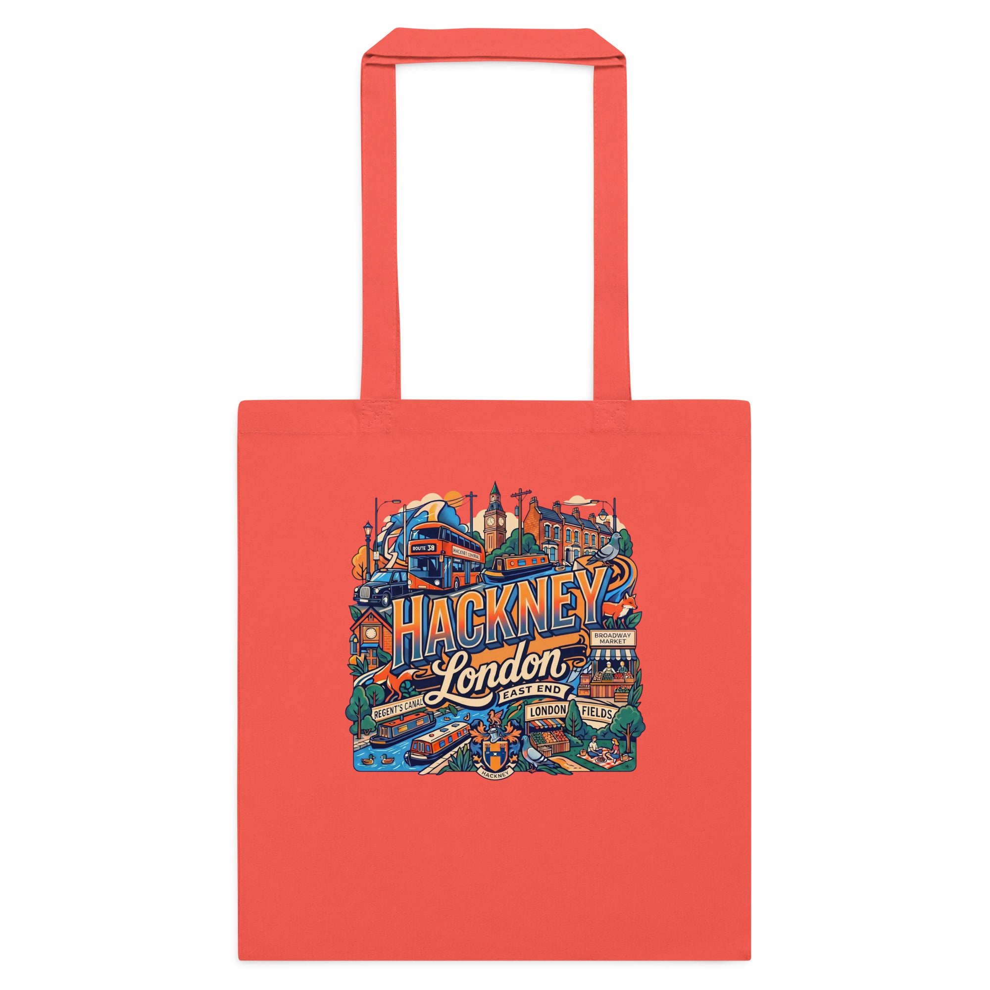 Hackney Cotton Colour Tote Bag