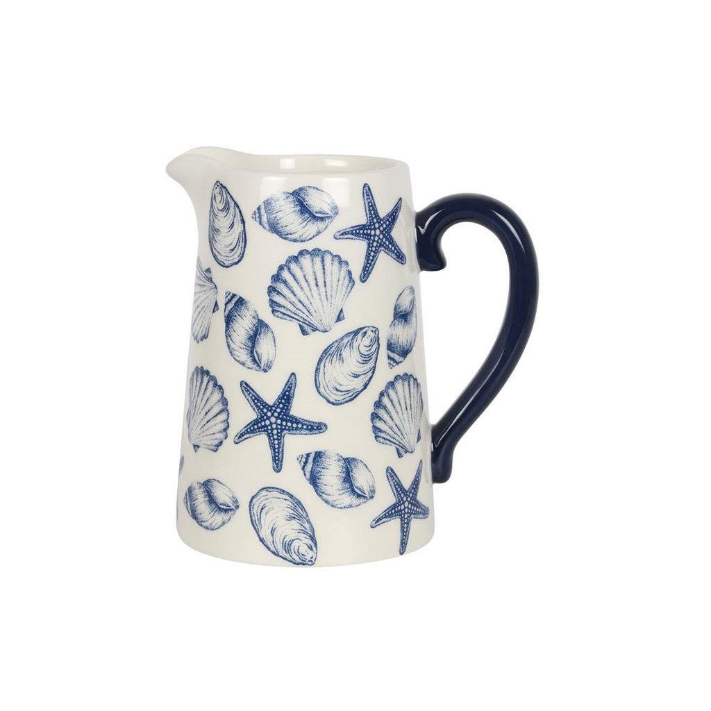 Seashell Ceramic Flower Jug