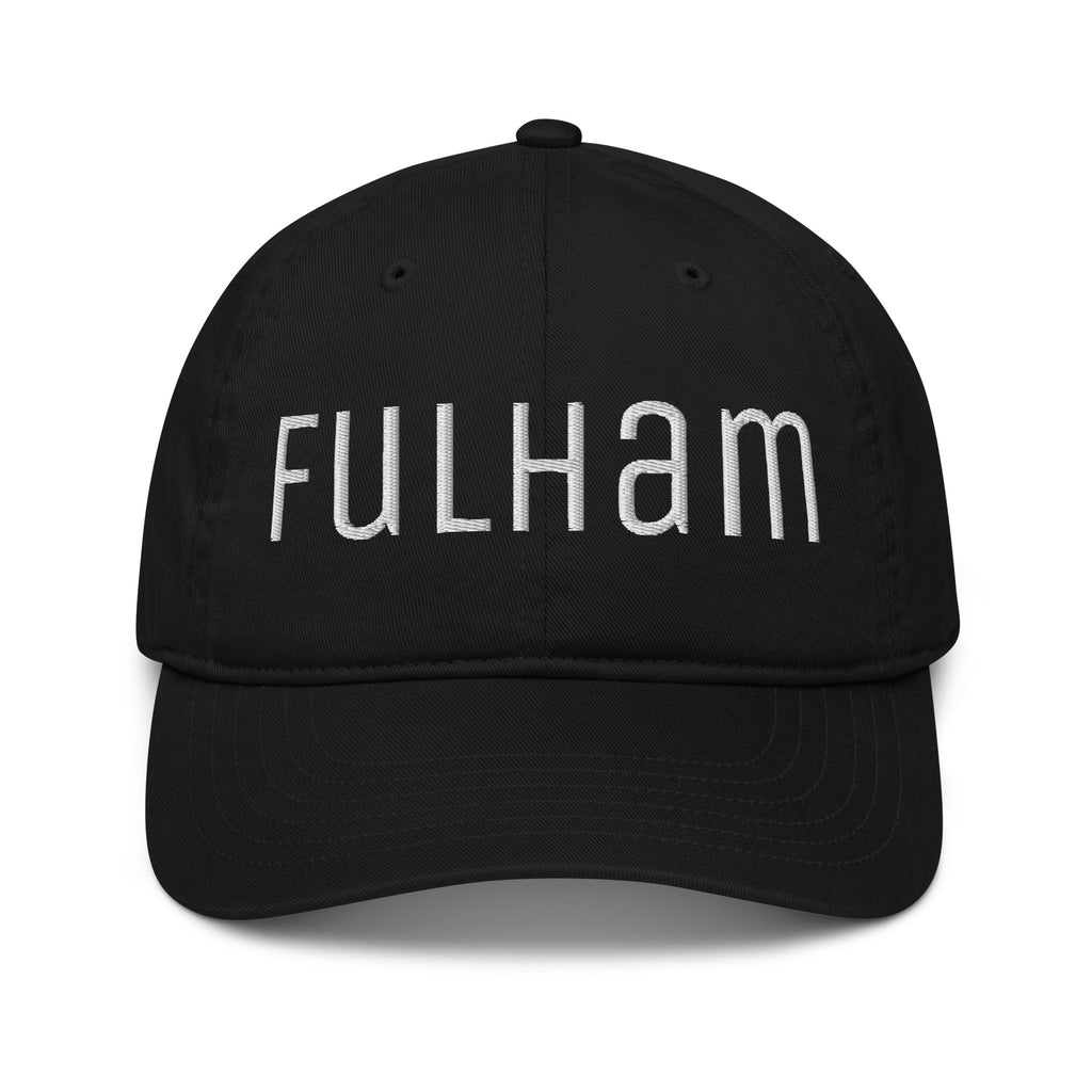 Organic Cotton Basketball Cap With Text "Fulham"