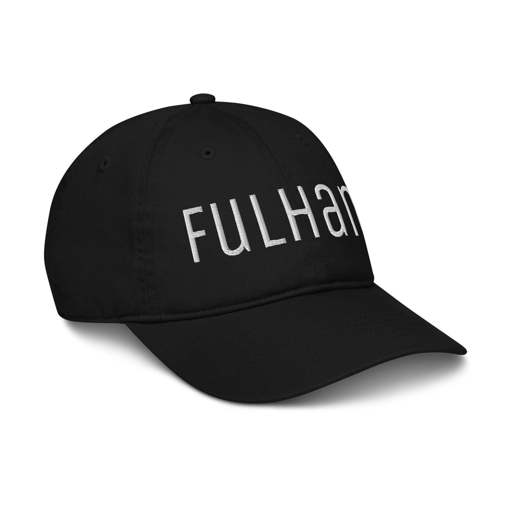 Organic Cotton Basketball Cap With Text "Fulham"