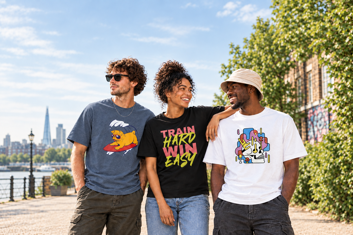 POLIFINO lifestyle graphic t-shirts made from organic cotton