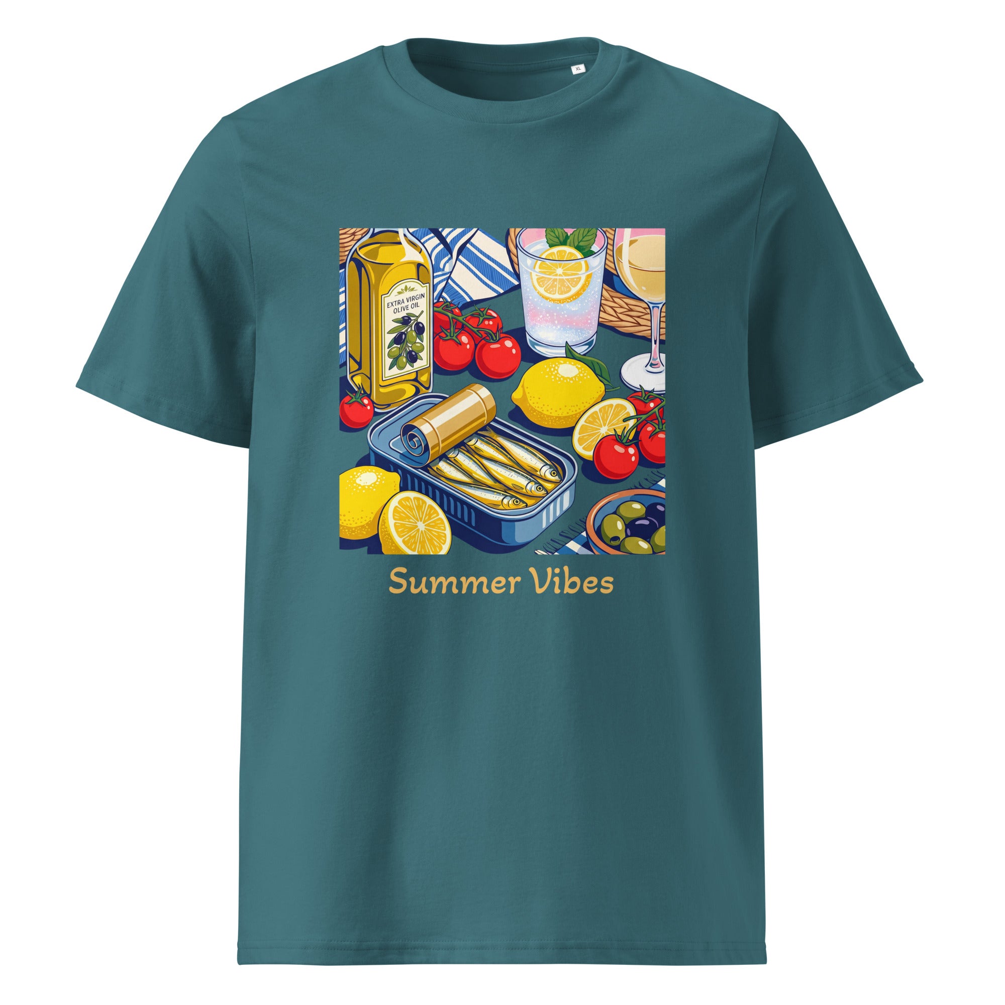 Summer Vives Unisex Organic Cotton T-shirt in stargazer